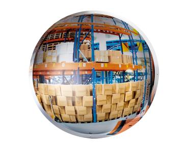 Panormaspiegel - Halbkugel - Wandmontage