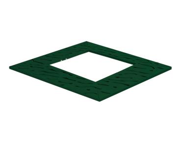 Baumroste Venedig Farbe:RAL 6005|Länge:1 300 x 1 300 mm
