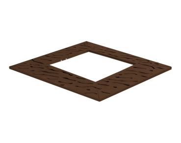 Baumroste Venedig Farbe:RAL 8017|Länge:1 300 x 1 300 mm