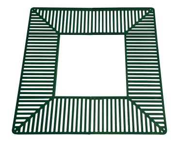 Baumroste Silaos® Farbe:RAL 6005|Länge:1 300 x 1 300 mm