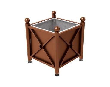 Pflanzbehälter Province aus Stahl - Kugel