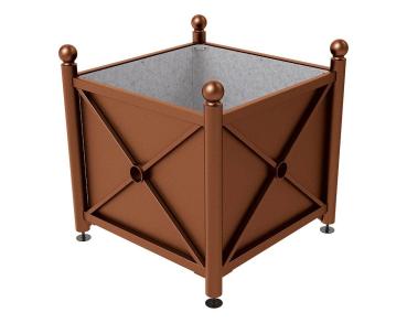 Pflanzbehälter Province aus Stahl - Kugel