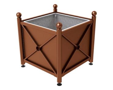 Pflanzbehälter Province aus Stahl - Kugel