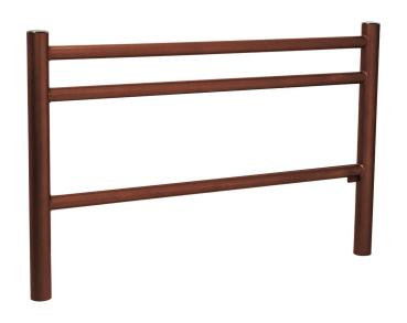 Stadtgeländer Trio gebürsteter Edelstahl