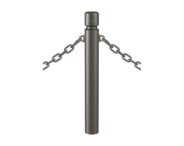 Pfosten mit Ketten für Bessere Wahrnehmung