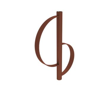 Fahrradbügel Province Klassik gebürsteter Edelstahl