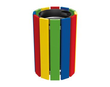 Abfallbehälter Köln speziell für Kinder 40 Liter Farben:Mehrfarbig