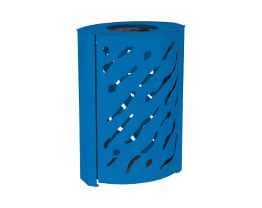 Abfallhälter Venedig 120 Liter Farbe:RAL 5010|Struktur:Standard