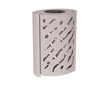 Abfallhälter Venedig 120 Liter Farbe:RAL 7044|Struktur:Standard