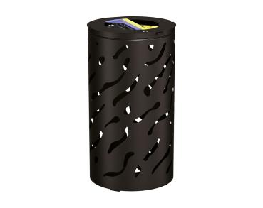 Abfalltrennsystem Venedig Farbe:RAL 9005