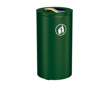Abfalltrennsystem Olbia Farbe:RAL 6005