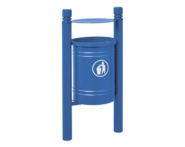 Abfallbehälter Santiago City 40 Liter Farbe:RAL 5010|Struktur:Mit Inneneimer