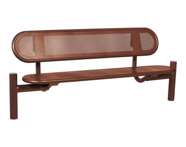 Sitzbank Estoril gebürsteter Edelstahl