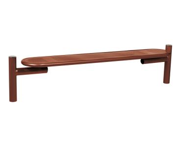 Sitzbank ohne Rückenlehne Estoril gebürsteter Edelstahl