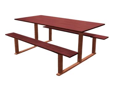 Sitzgruppe Riga Farbe:Rost Korten Effekt|Länge:Version standard – Länge 1 500 mm