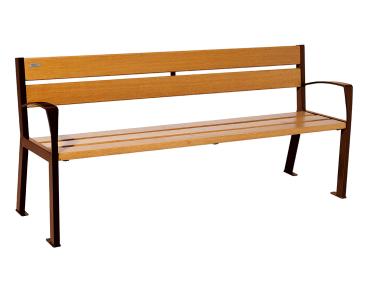 Sitzbank Silaos® mit 5 Holzleisten