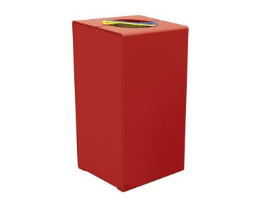 Abfalltrennsystem Kube. aus Stahl Farbe:RAL 3004
