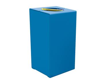 Abfalltrennsystem Kube. aus Stahl Farbe:RAL 5010