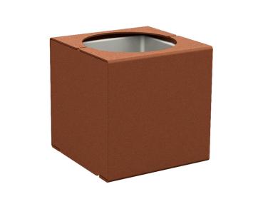 Pflanzbehälter Kube. aus Stahl
