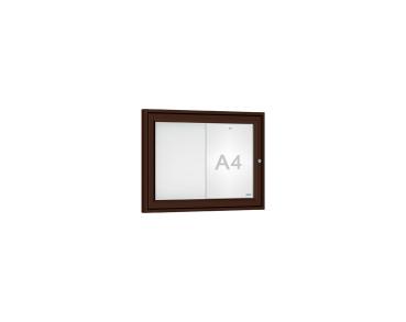 Schaukasten Tradition Farbe:RAL 8017|Abmessungen:2 A4 - B 550 x H 400 mm