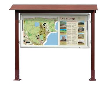 Schaukasten Aluminium und Holz