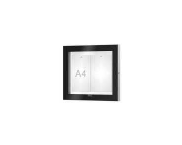 Schaukasten Edge Bautiefen 54 mm Titelleisten:Ohne Titelleiste|Abmessungen:2 A4 - B 530 x H 465 mm