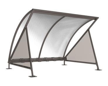 Fahrradüberdachung Halbmond