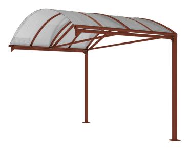 Fahr- und Motorrad Überdachung Vierkantrohr "XXL"