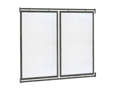 Seiten- und Rückwandverkleidung für Fahrradüberdachung Vierkantrohr „XXL”