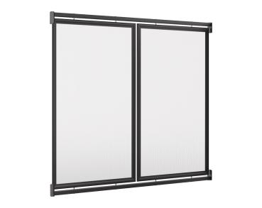 Seiten- und Rückwandverkleidung für Fahrradüberdachung Vierkantrohr „L”