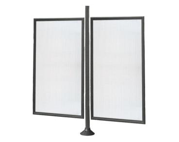 Seiten- und Rückwandverkleidung für Fahrradüberdachung Province