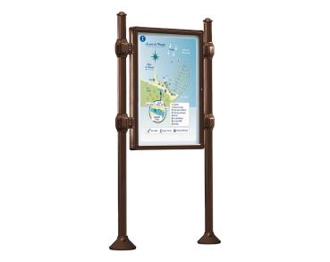 Informationskasten Province Agora Farbe:RAL 8017|Länge:B 800 x H 1200 mm|Struktur:Grundmodell|Weitere Merkmale:Einseitig|Titelleisten:Ohne Titelleiste