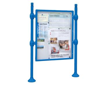 Informationskasten Procince City Farbe:RAL 5010|Länge:B 1200 x H 1600 mm|Struktur:Grundmodell|Weitere Merkmale:Einseitig|Titelleisten:Ohne Titelleiste