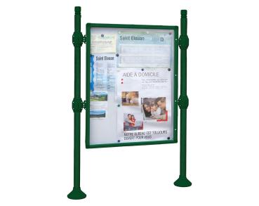 Informationskasten Procince City Farbe:RAL 6005|Länge:B 1200 x H 1600 mm|Struktur:Grundmodell|Weitere Merkmale:Einseitig|Titelleisten:Ohne Titelleiste