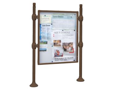 Informationskasten Procince City Farbe:RAL 8017|Länge:B 1200 x H 1600 mm|Struktur:Grundmodell|Weitere Merkmale:Einseitig|Titelleisten:Ohne Titelleiste