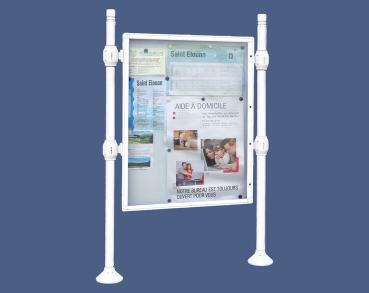Informationskasten Procince City Farbe:RAL 9010|Länge:B 1200 x H 1600 mm|Struktur:Grundmodell|Weitere Merkmale:Einseitig|Titelleisten:Ohne Titelleiste