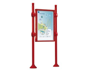 Informationskasten Procince City Farbe:RAL 3004|Länge:B 800 x H 1200 mm|Struktur:Grundmodell|Weitere Merkmale:Doppelseitig|Titelleisten:Ohne Titelleiste