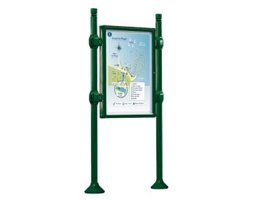 Informationskasten Procince City Farbe:RAL 6005|Länge:B 800 x H 1200 mm|Struktur:Grundmodell|Weitere Merkmale:Doppelseitig|Titelleisten:Ohne Titelleiste