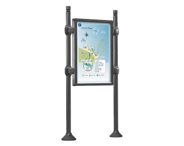 Informationskasten Procince City Farbe:Procity grau|Länge:B 800 x H 1200 mm|Struktur:Grundmodell|Weitere Merkmale:Doppelseitig|Titelleisten:Ohne Titelleiste
