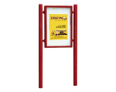 Informationskasten Vega Farbe:RAL 3004|Struktur:Doppelseitig|Abmessungen:B 900 x H 1255 mm