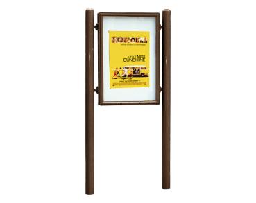 Informationskasten Vega Farbe:RAL 8017|Struktur:Doppelseitig|Abmessungen:B 900 x H 1255 mm