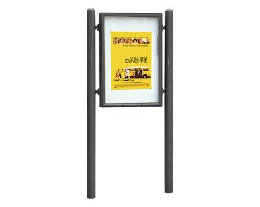 Informationskasten Vega Farbe:Procity grau|Struktur:Doppelseitig|Abmessungen:B 900 x H 1255 mm