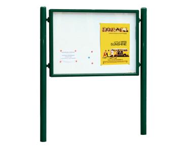 Informationskasten Vega Farbe:RAL 6005|Struktur:Doppelseitig|Abmessungen:B 1700 x H 1255 mm