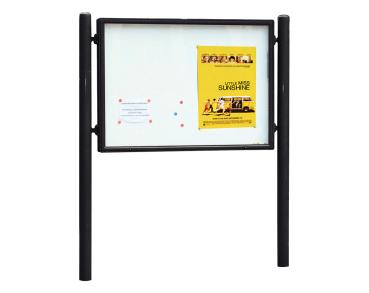 Informationskasten Vega Farbe:RAL 9005|Struktur:Doppelseitig|Abmessungen:B 1700 x H 1255 mm