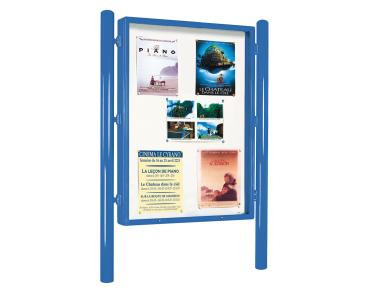 Informationskasten Vega Farbe:RAL 5010|Struktur:Einseitig|Abmessungen:B 1255 x H 1700 mm