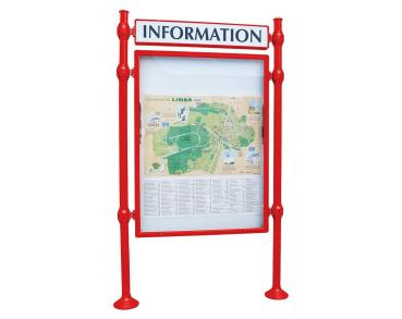 Informationskasten Province Agora Farbe:RAL 3020|Länge:B 1200 x H 1600 mm|Struktur:Grundmodell|Weitere Merkmale:Einseitig|Titelleisten:Mit Titelleiste