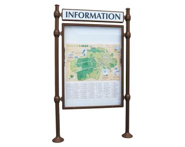 Informationskasten Province Agora Farbe:RAL 8017|Länge:B 1200 x H 1600 mm|Struktur:Grundmodell|Weitere Merkmale:Einseitig|Titelleisten:Mit Titelleiste