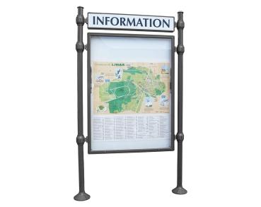 Informationskasten Province Agora Farbe:Procity grau|Länge:B 1200 x H 1600 mm|Struktur:Grundmodell|Weitere Merkmale:Einseitig|Titelleisten:Mit Titelleiste