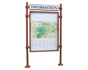 Informationskasten Province Agora Farbe:Rost Korten Effekt|Länge:B 1200 x H 1600 mm|Struktur:Grundmodell|Weitere Merkmale:Einseitig|Titelleisten:Mit Titelleiste