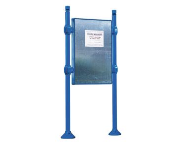 Freies Plakatieren Province City Farbe:RAL 5010|Länge:B 870 x H 1225 mm|Struktur:Grundmodell|Titelleisten:Ohne Titelleiste